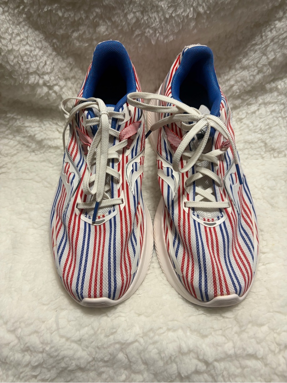 Saucony Women’s Sneakers in Red, White & Blue Stripes